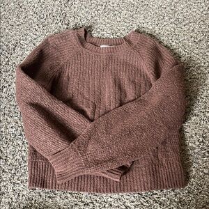 Athleta Women's Textured Brown Sweater